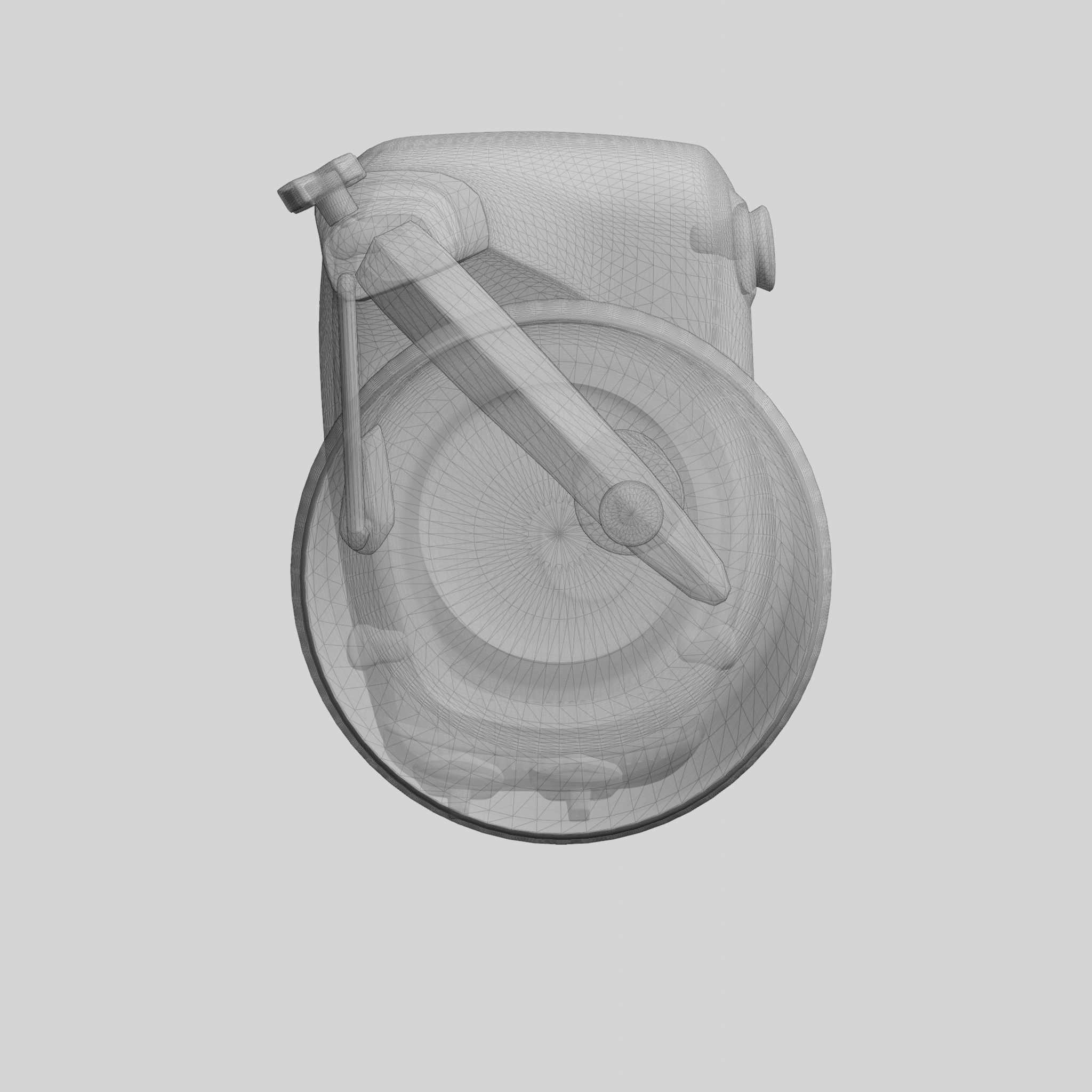 Assistent Original Stand Mixer Mineral White Low-poly 3D model_9