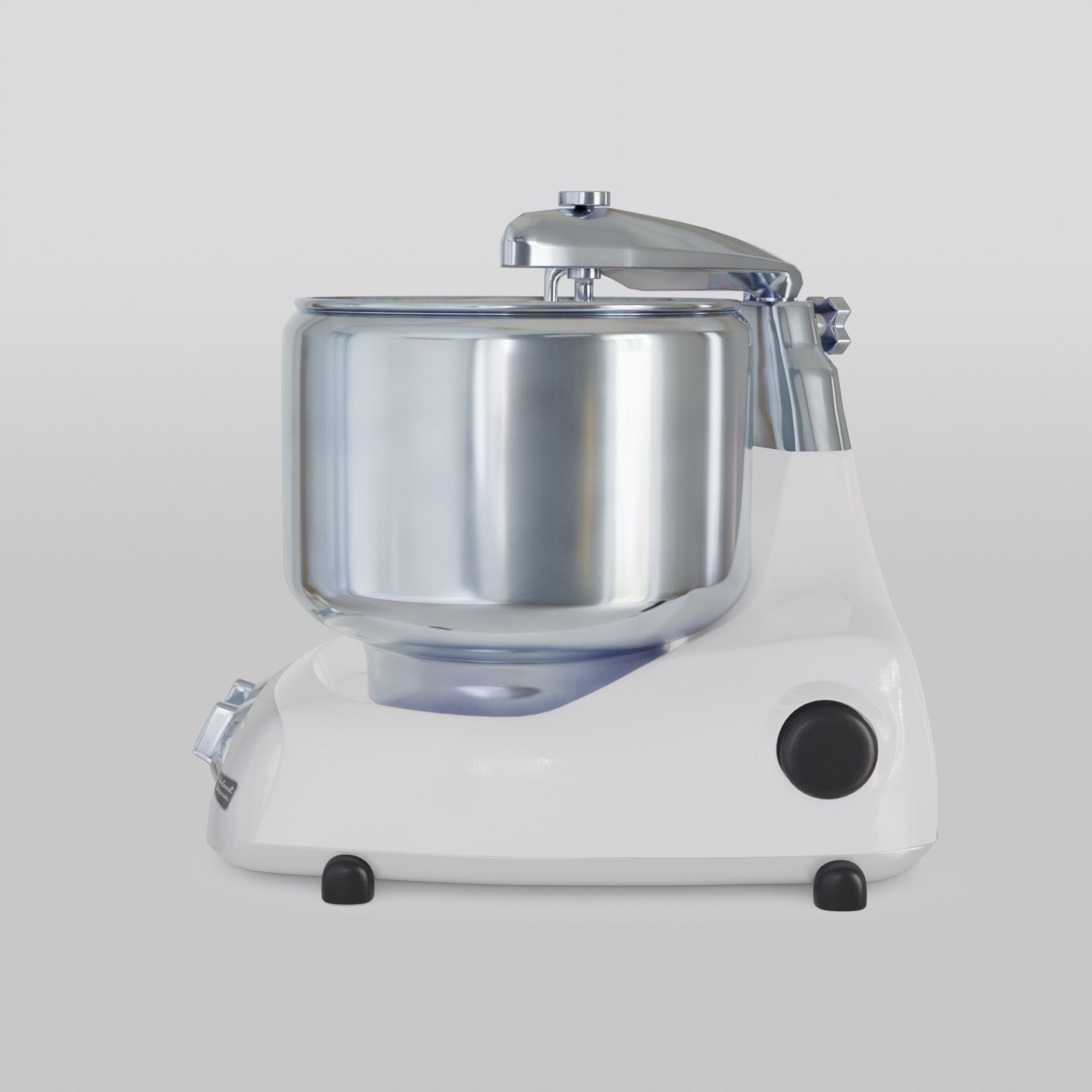 Assistent Original Stand Mixer Mineral White Low-poly 3D model_1