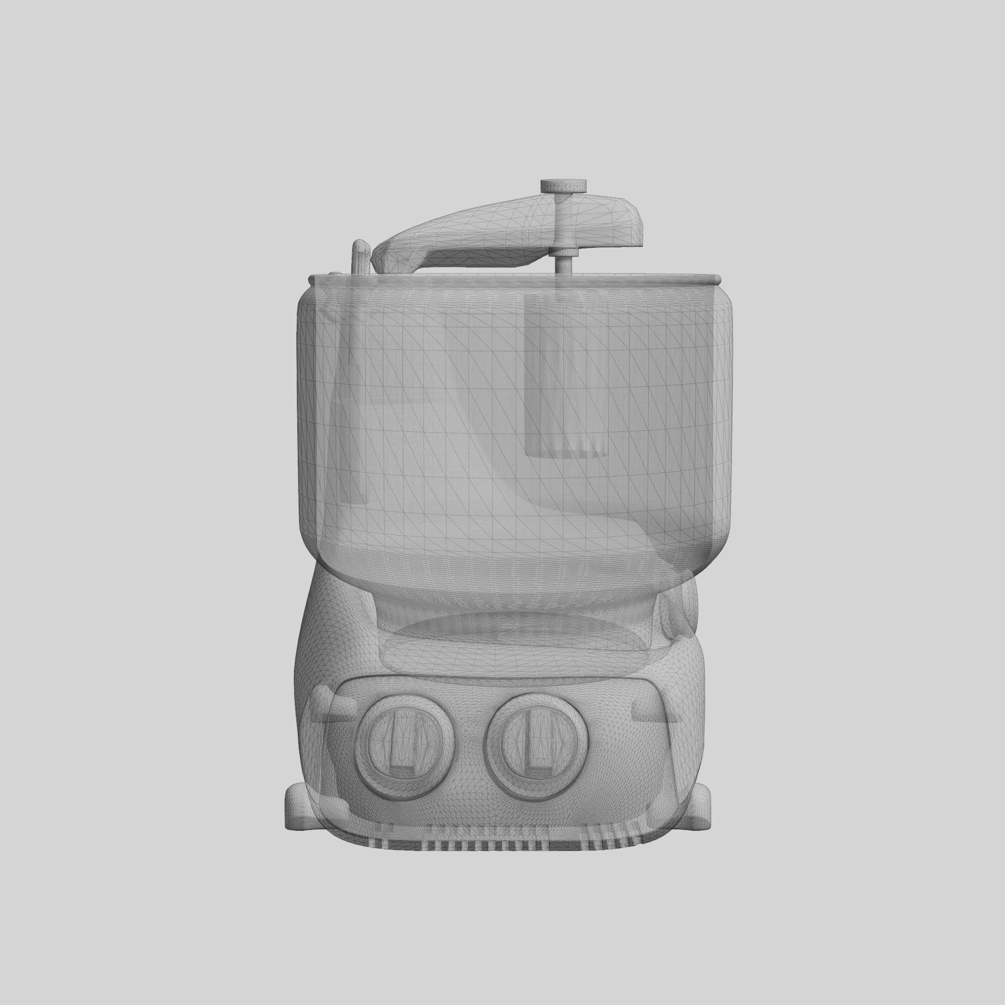 Assistent Original Stand Mixer Mineral White Low-poly 3D model_8