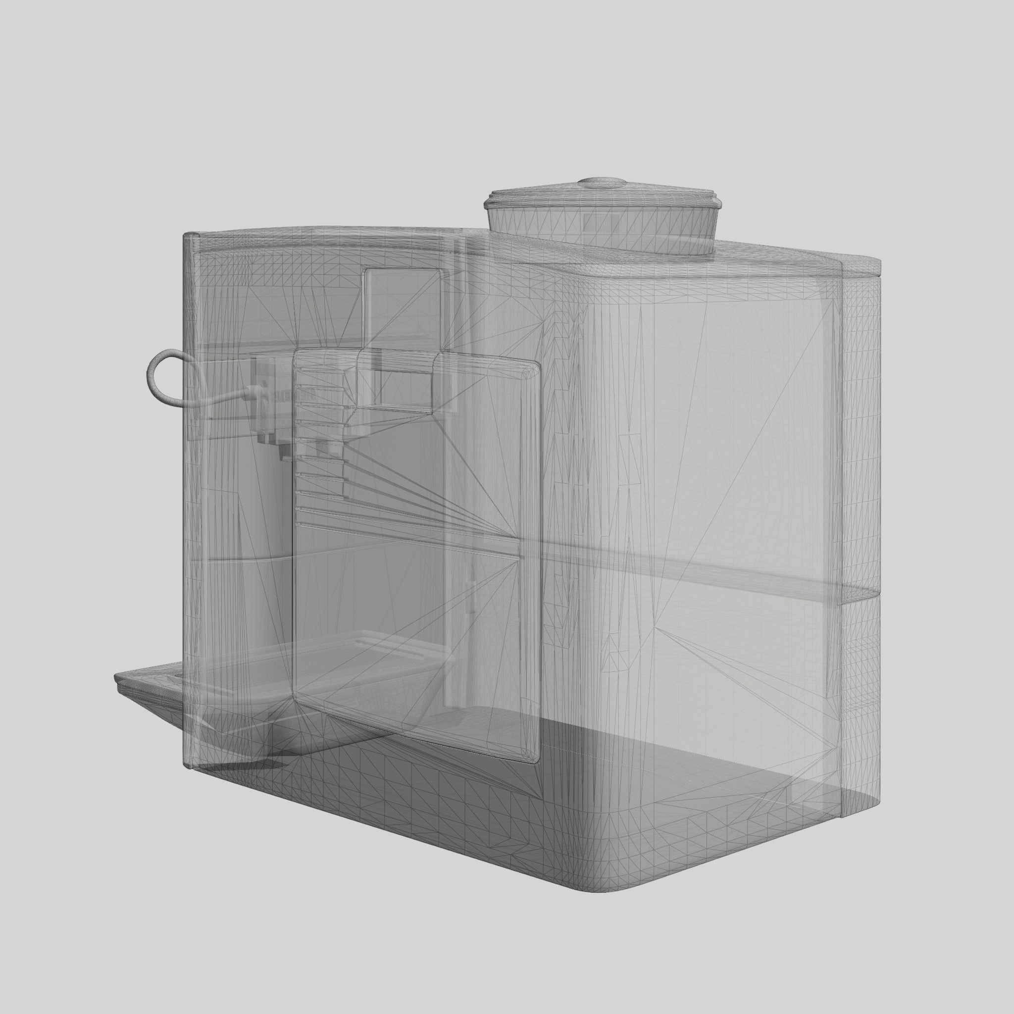 Fully Automatic Espresso-Coffee Machine EQ6 PLUS S700 Dark Inox Low-poly 3D model_6