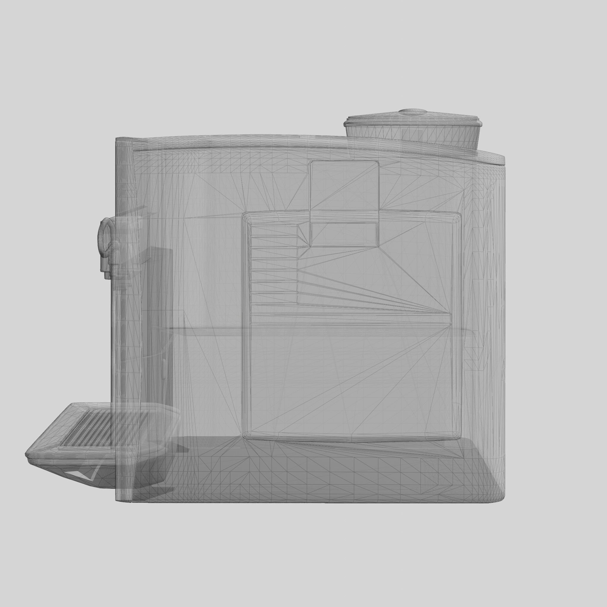 Fully Automatic Espresso-Coffee Machine EQ6 PLUS S700 Dark Inox Low-poly 3D model_7