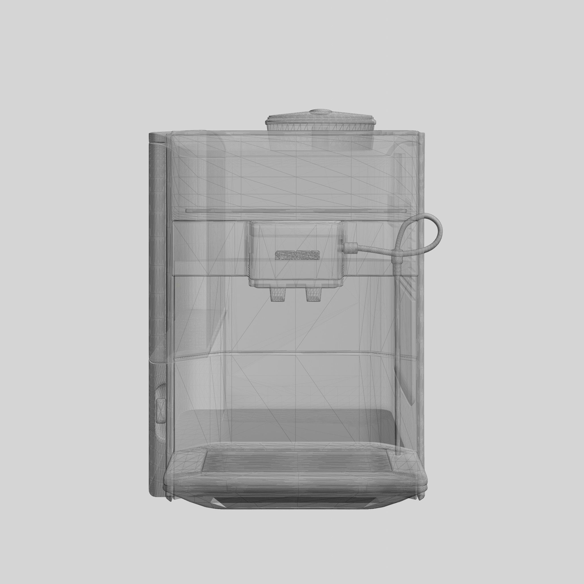 Fully Automatic Espresso-Coffee Machine EQ6 PLUS S700 Dark Inox Low-poly 3D model_8