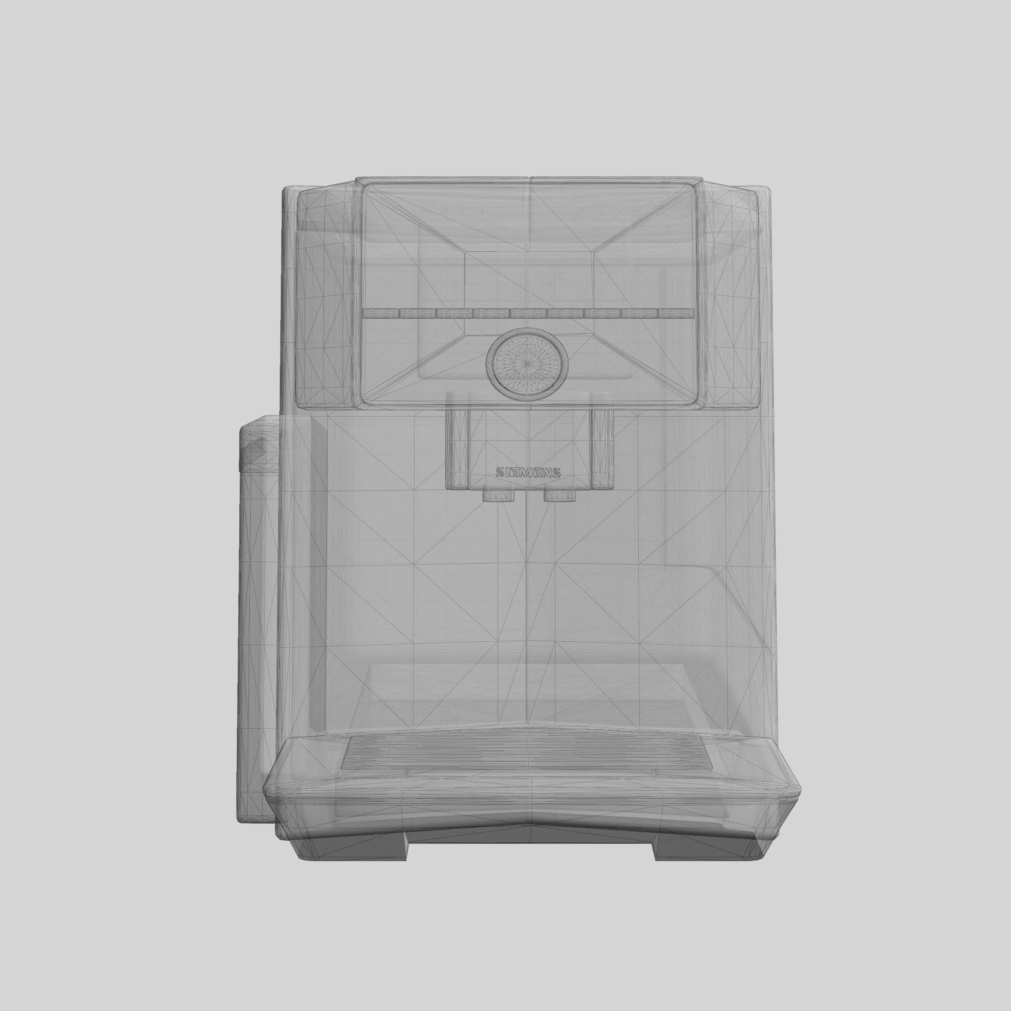 Fully Automatic Espresso-Coffee Machine EQ9 S700 Stainless Steel Low-poly 3D model_8