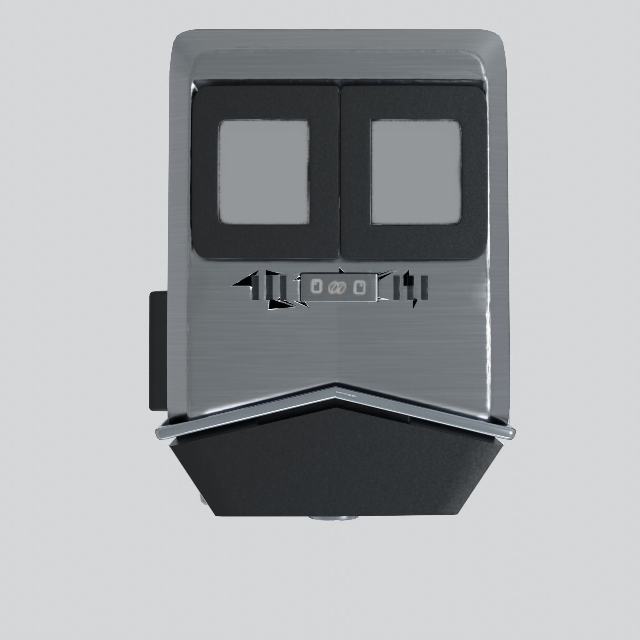 Fully Automatic Espresso-Coffee Machine EQ9 S700 Stainless Steel Low-poly 3D model_4