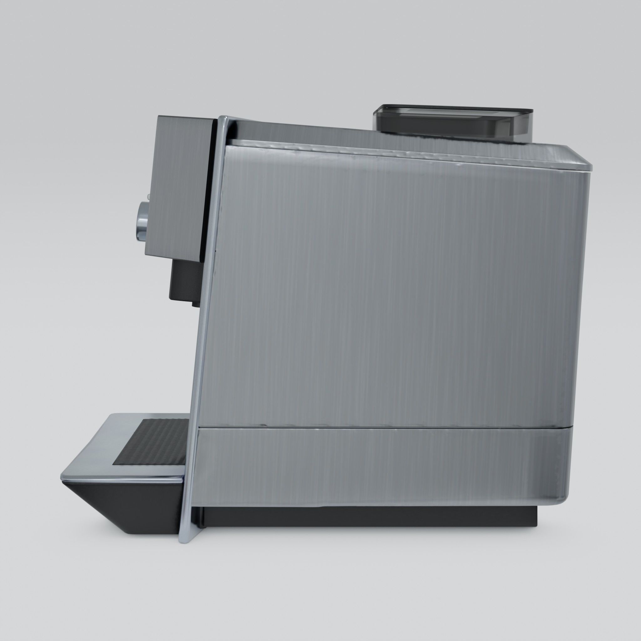 Fully Automatic Espresso-Coffee Machine EQ9 S700 Stainless Steel Low-poly 3D model_1