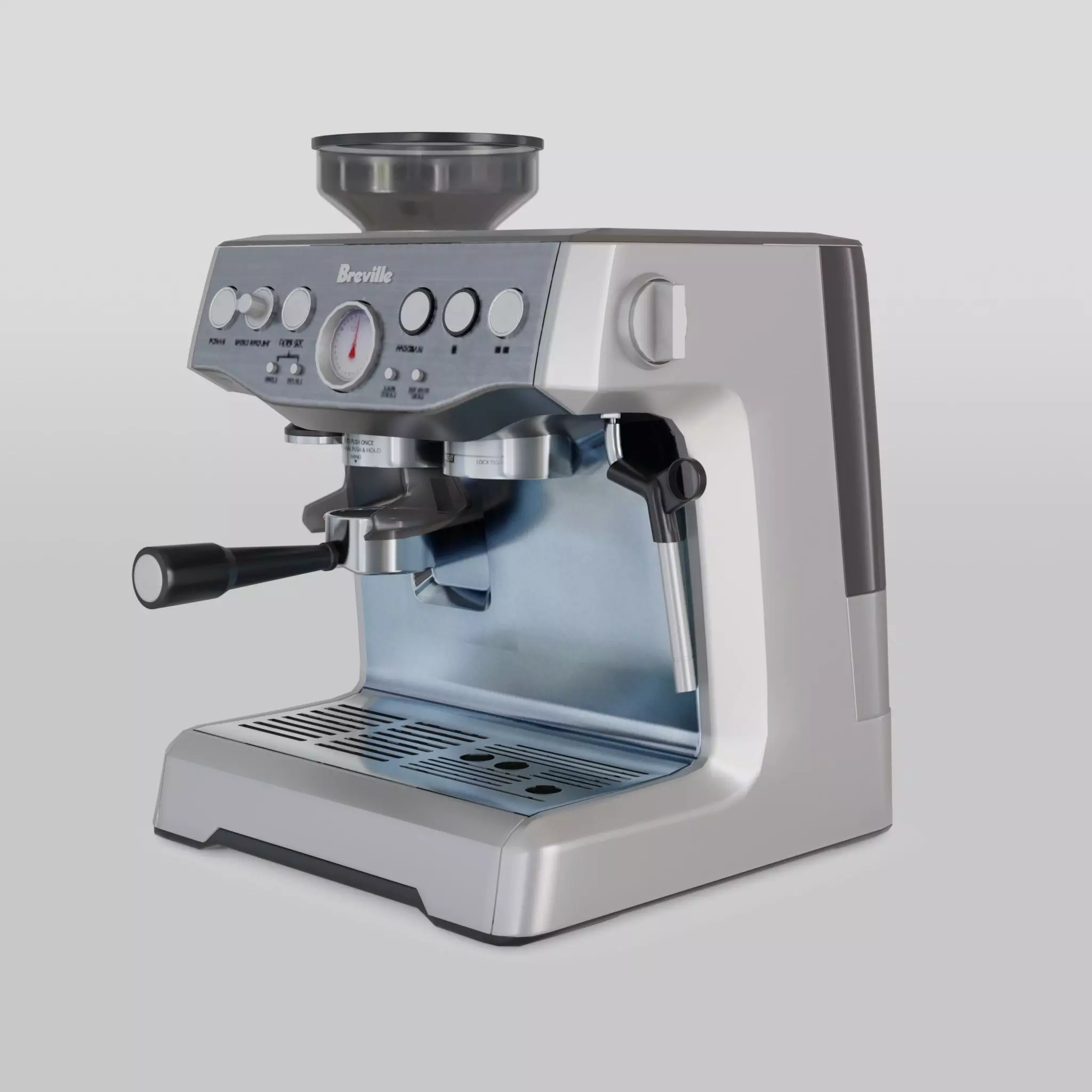 Barista Express Espresso Machine Low-poly 3D model_0