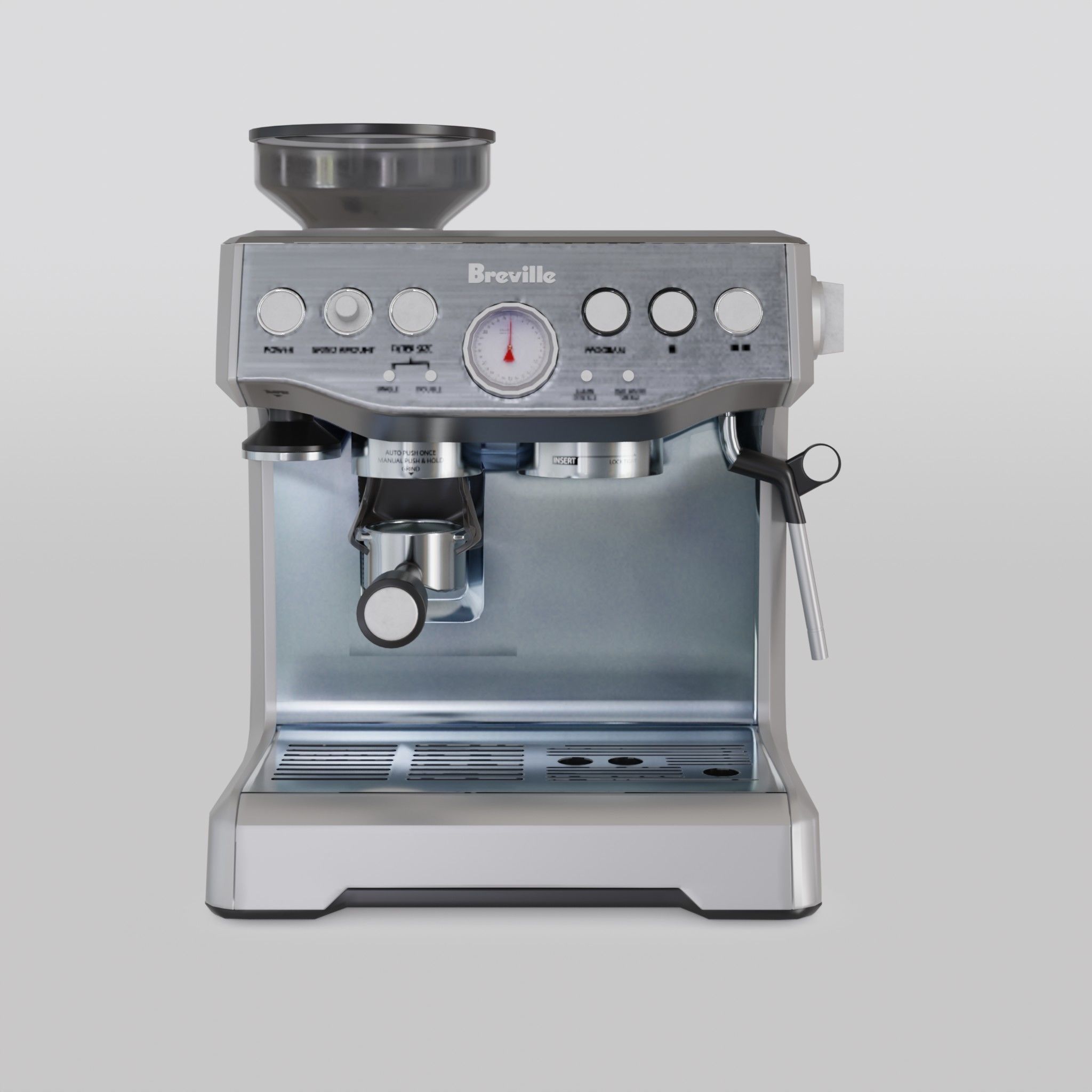 Barista Express Espresso Machine Low-poly 3D model_1