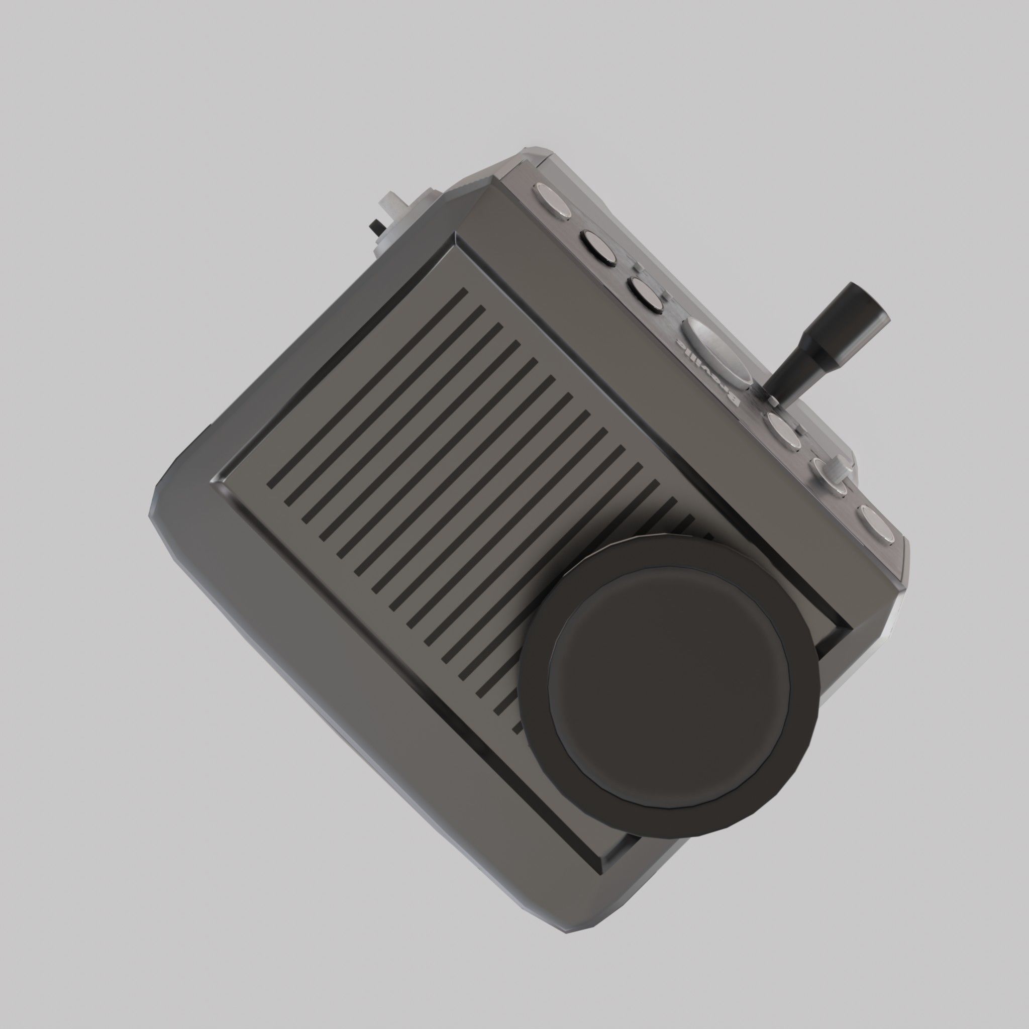 Barista Express Espresso Machine Low-poly 3D model_4