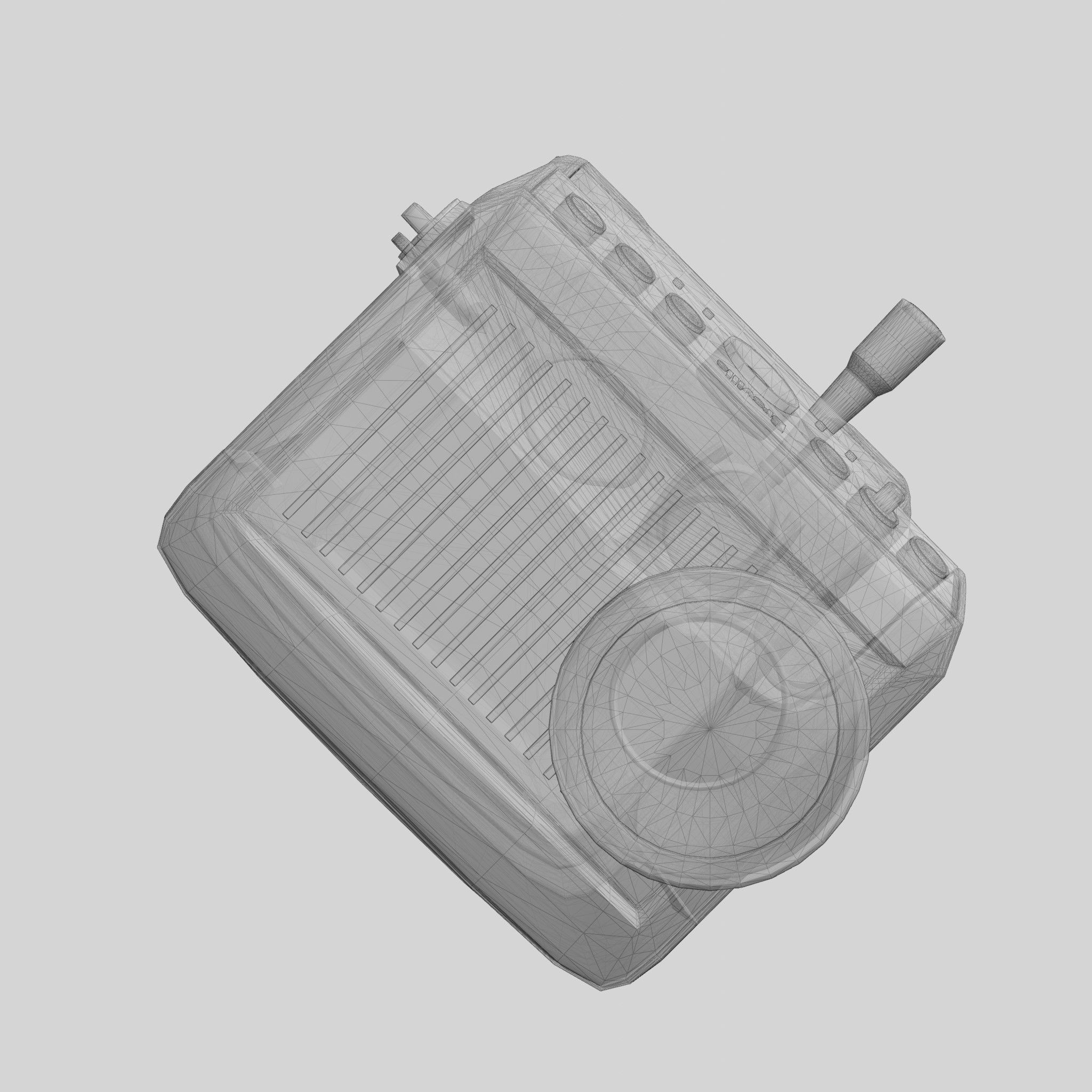 Barista Express Espresso Machine Low-poly 3D model_9