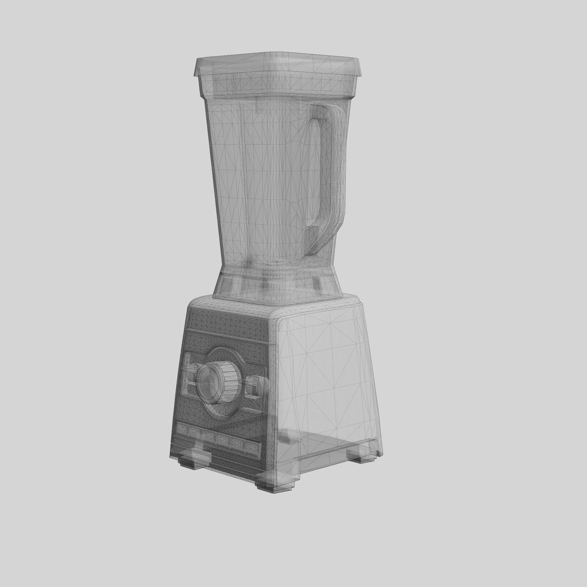 VitaBoost High-Speed Blender 1600 W Black Low-poly 3D model_6