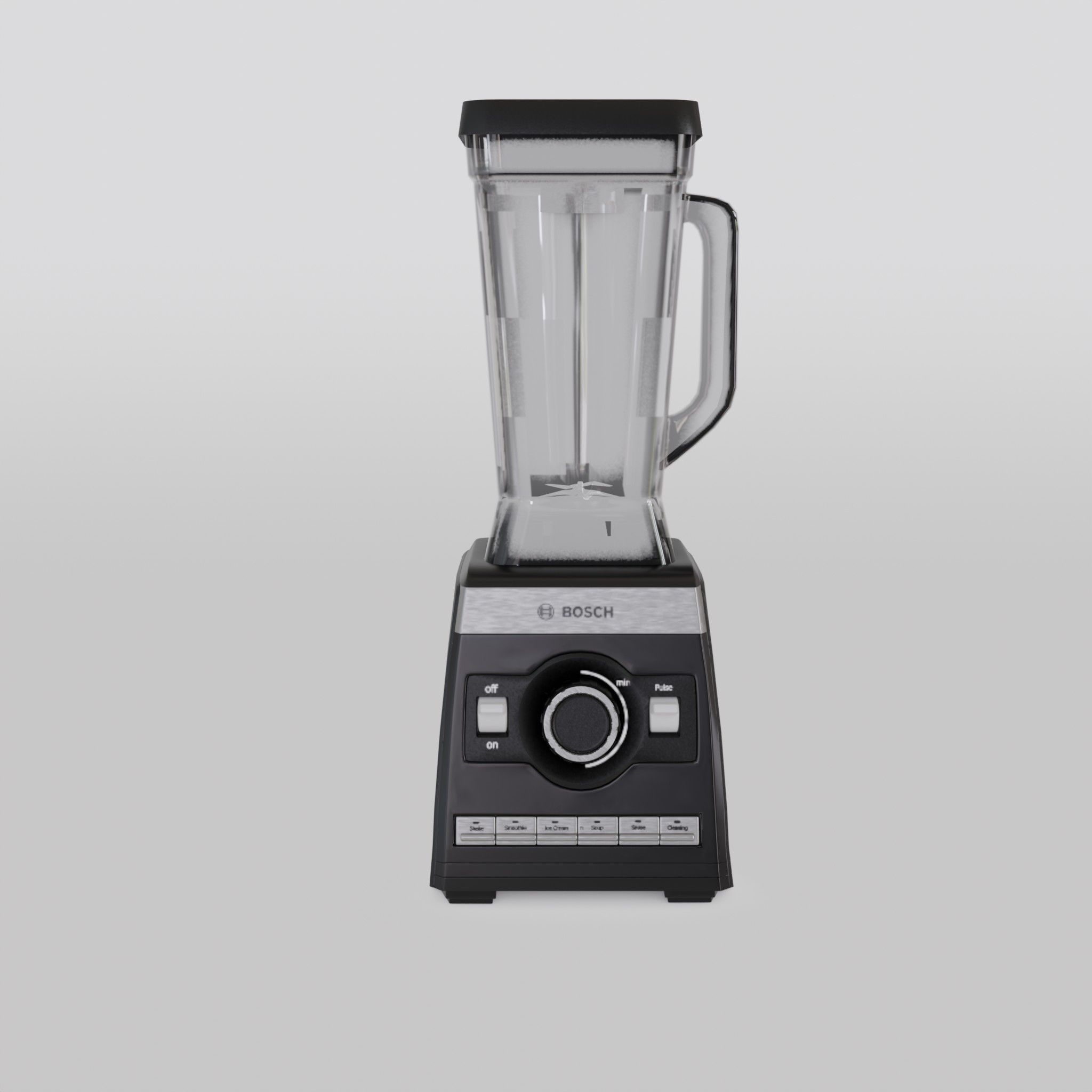 VitaBoost High-Speed Blender 1600 W Black Low-poly 3D model_1
