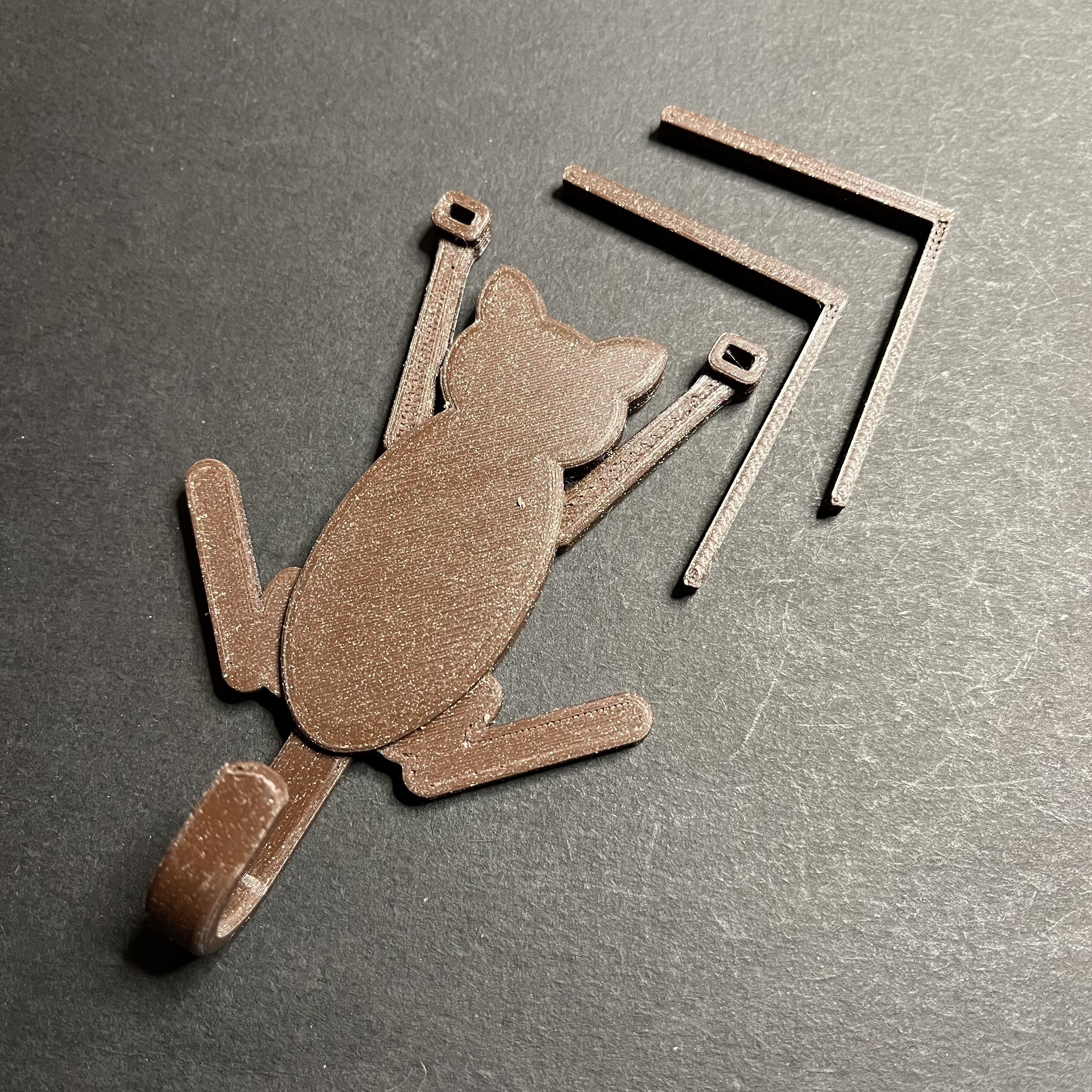 Kitten Door Hook Free 3D print model_3