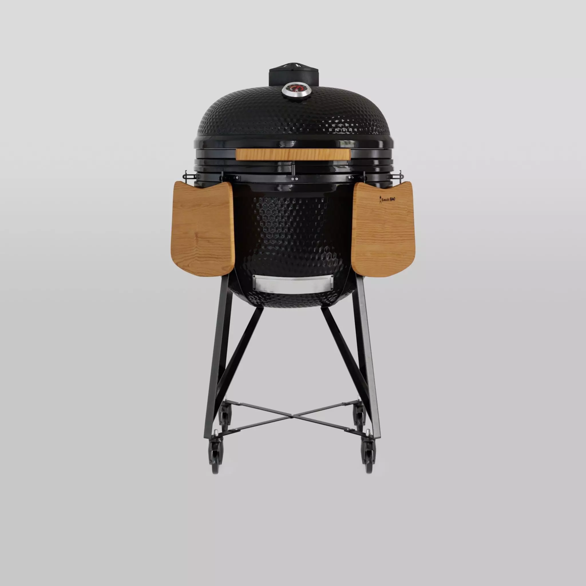 Grill Maxi 25 Black with accessories Low-poly 3D model_0