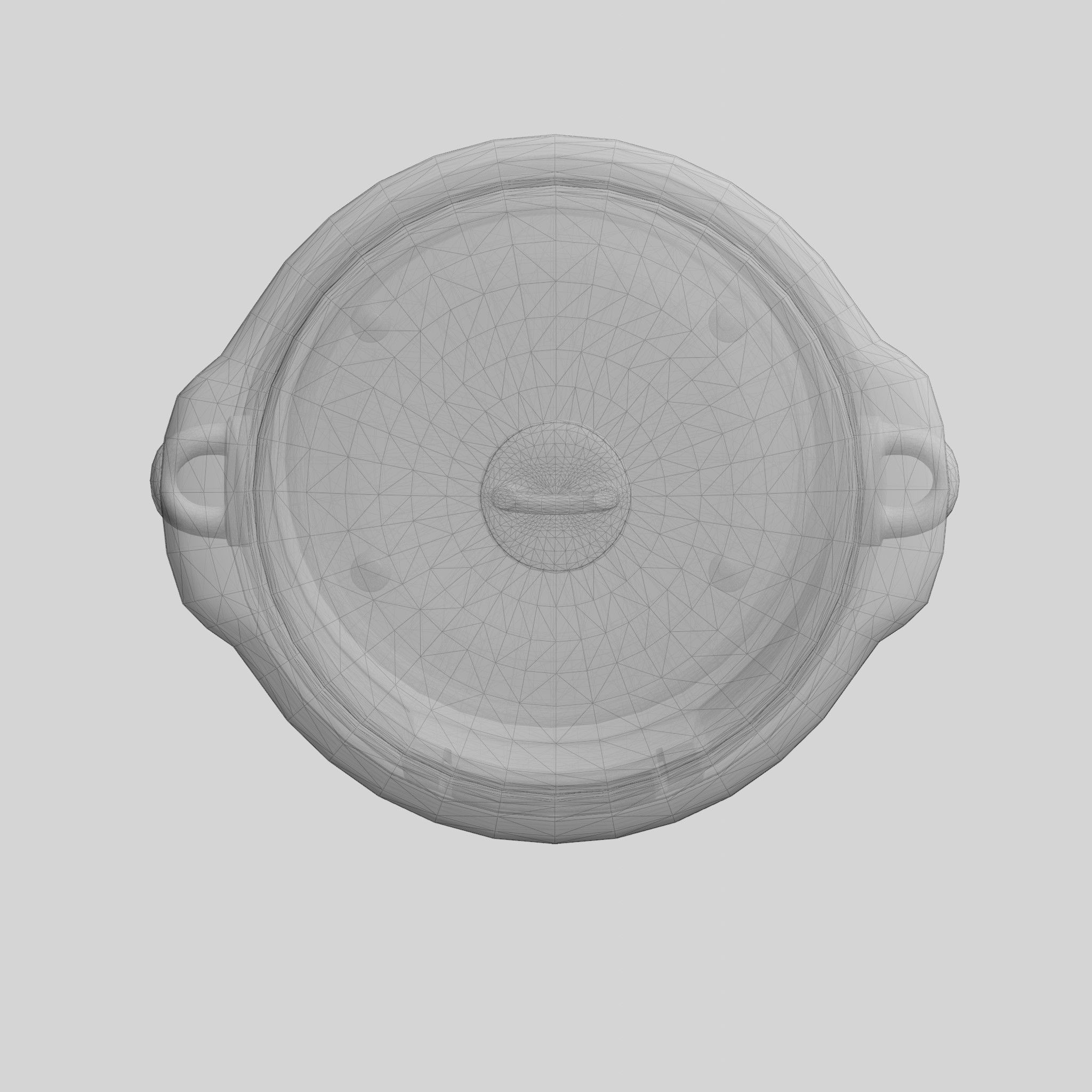 Slow Cooker with Timer 4-7 L Black Low-poly 3D model_9