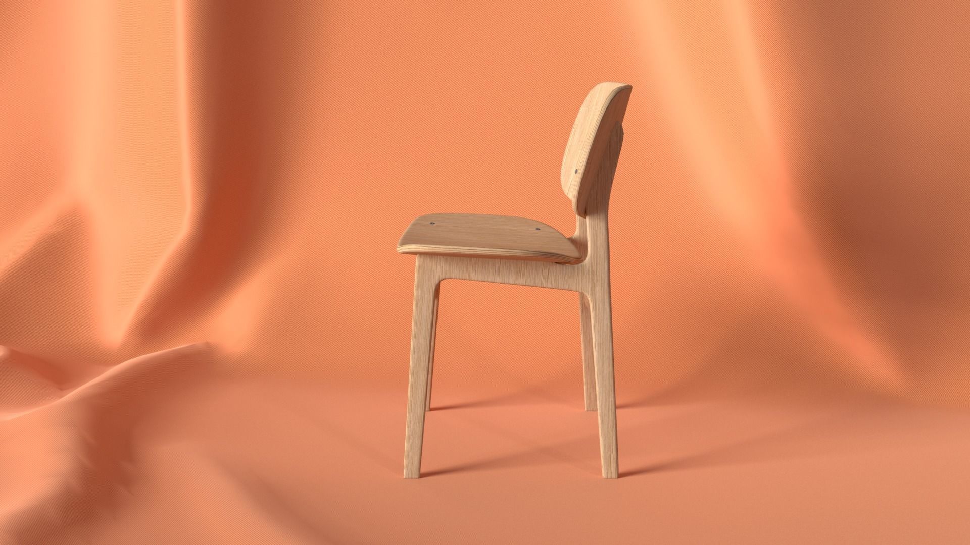 Realistic Chair 3D Model with 4K Texture and UV Unwrapping 3D model_3
