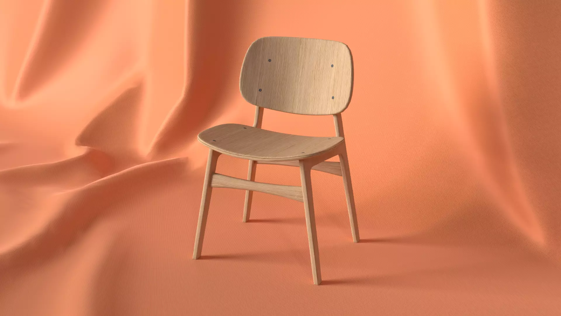 Realistic Chair 3D Model with 4K Texture and UV Unwrapping 3D model_0