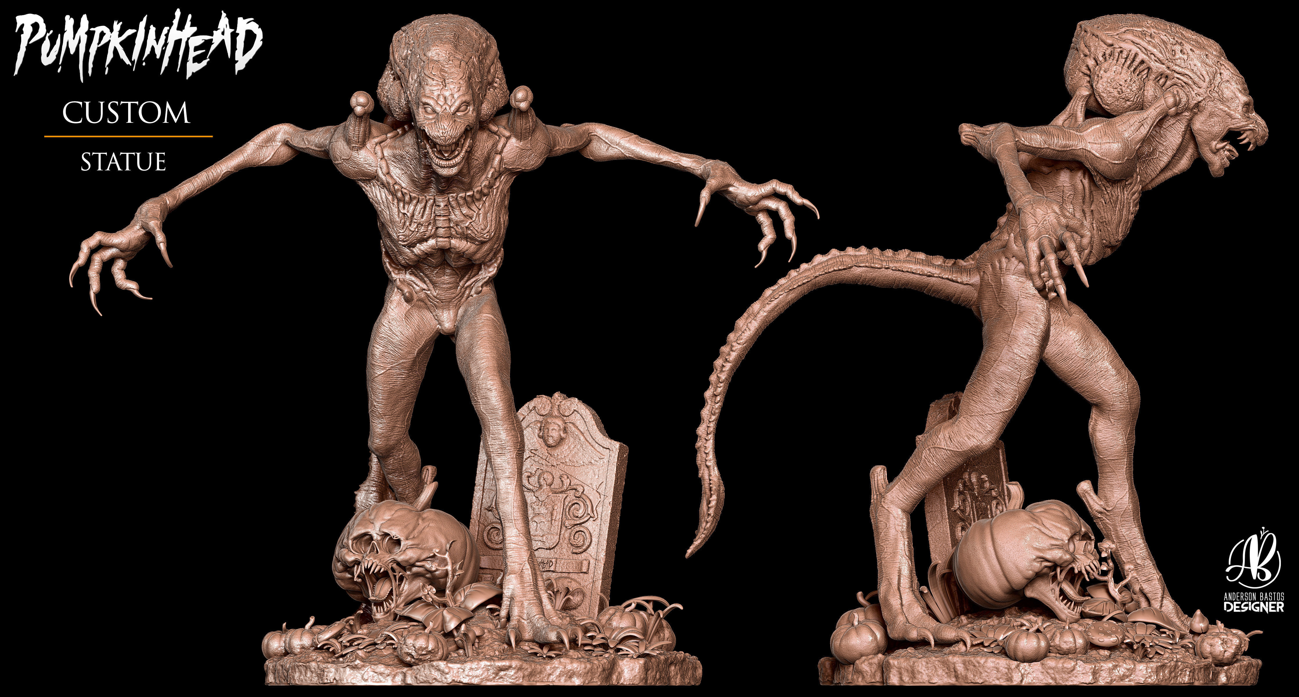 PumpkinHead 3D print model_5