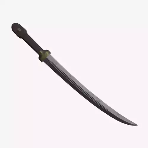 Russian WWI Bebut Kindjal Short Sword M1907 Low-poly 3D model