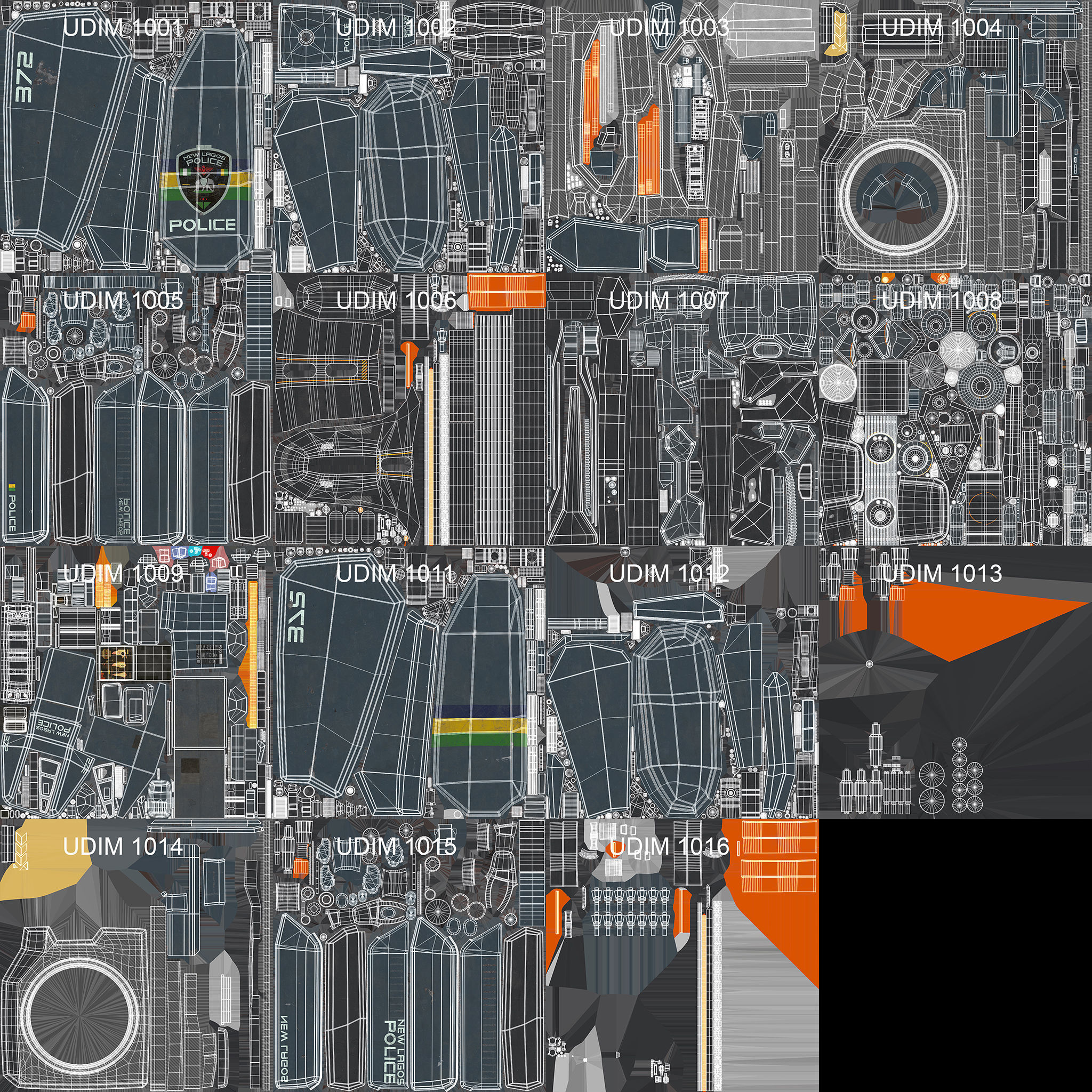 Surveillance Drone 3D model_7