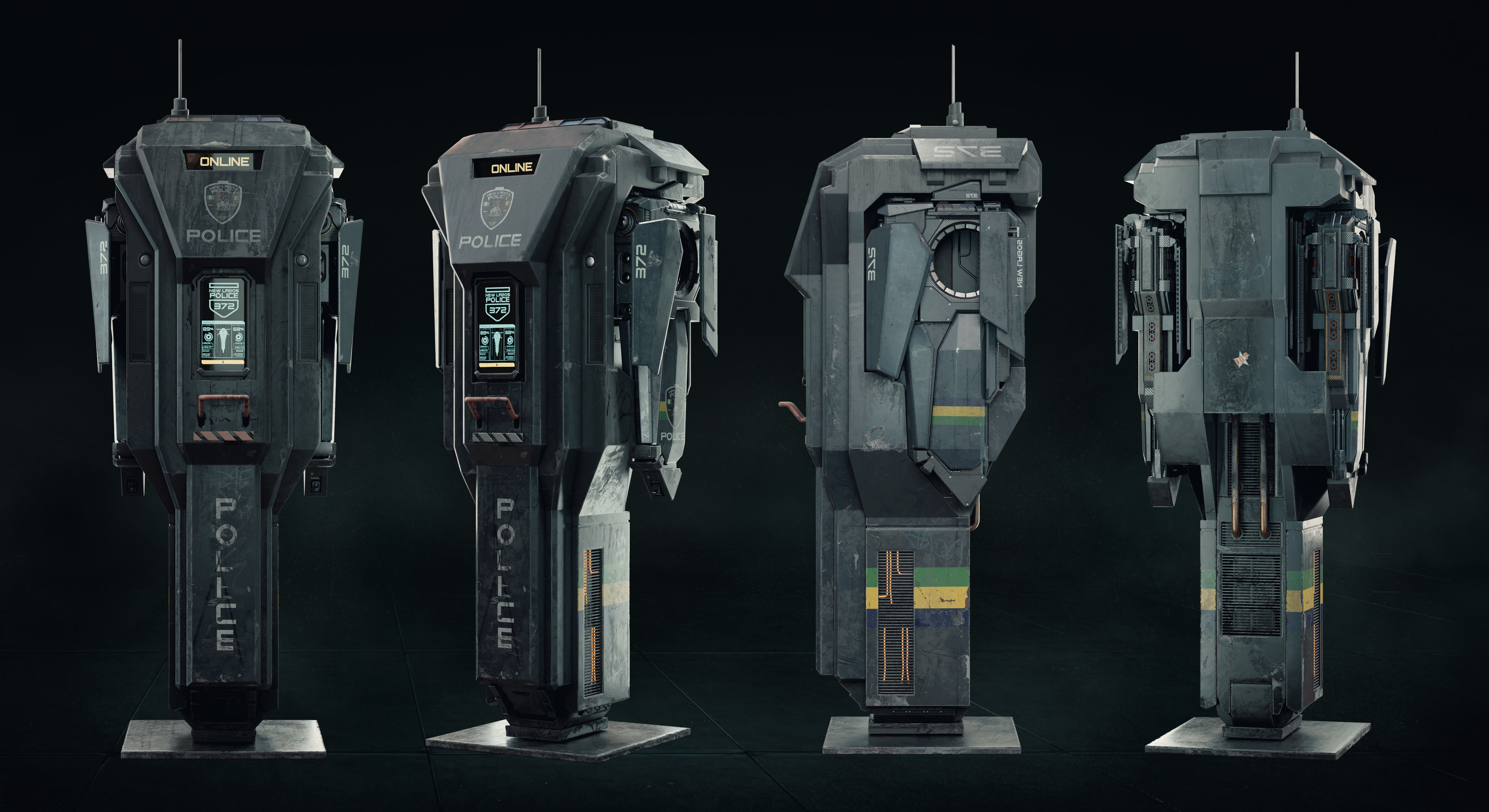 Surveillance Drone 3D model_3