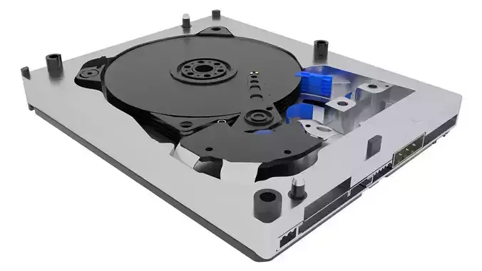 Opened Hard Disk Drive