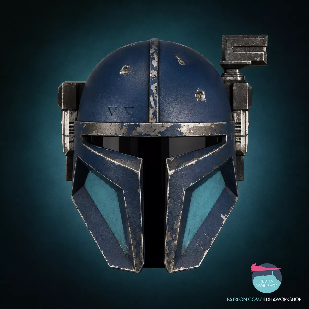 Paz Vizsla Heavy Mando Helmet 3D Print File STL Star Wars 3D print model