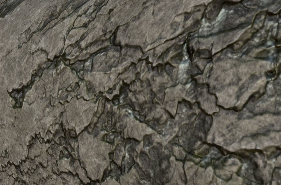 Cave Wall Low-poly 3D model_5
