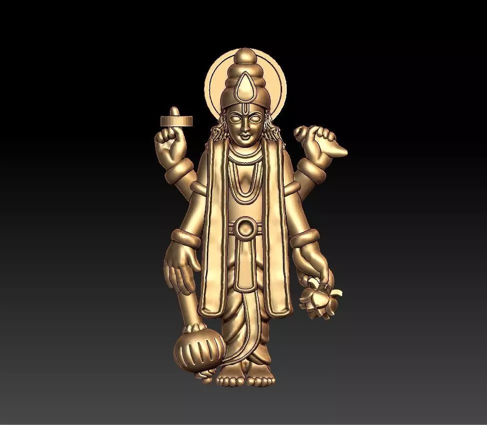 vishnu pendent 3D print model