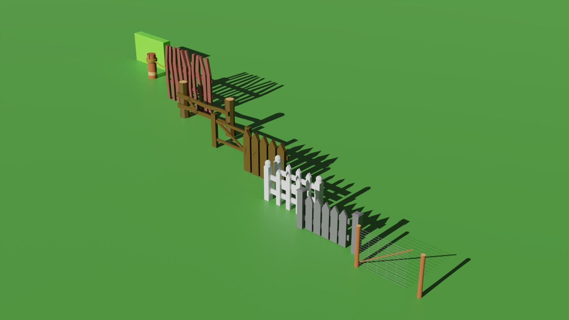 Low Poly Farm Package Low-poly 3D model_29