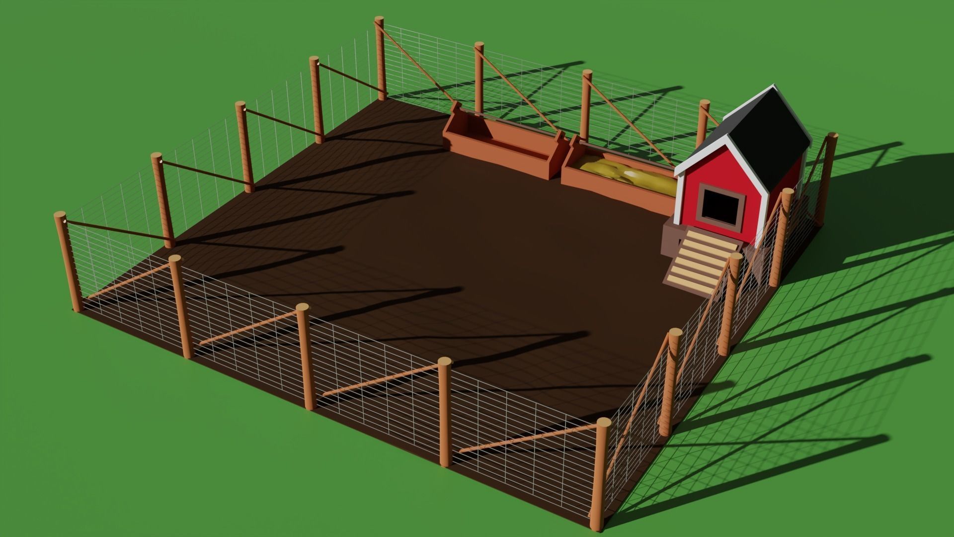 Low Poly Farm Package Low-poly 3D model_15