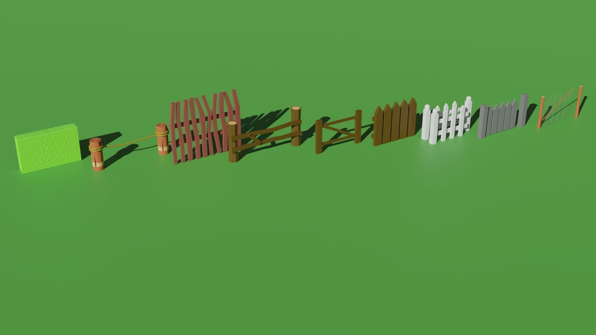 Low Poly Farm Package Low-poly 3D model_28
