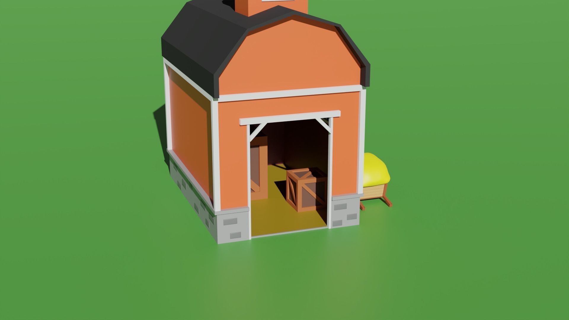 Low Poly Farm Package Low-poly 3D model_11