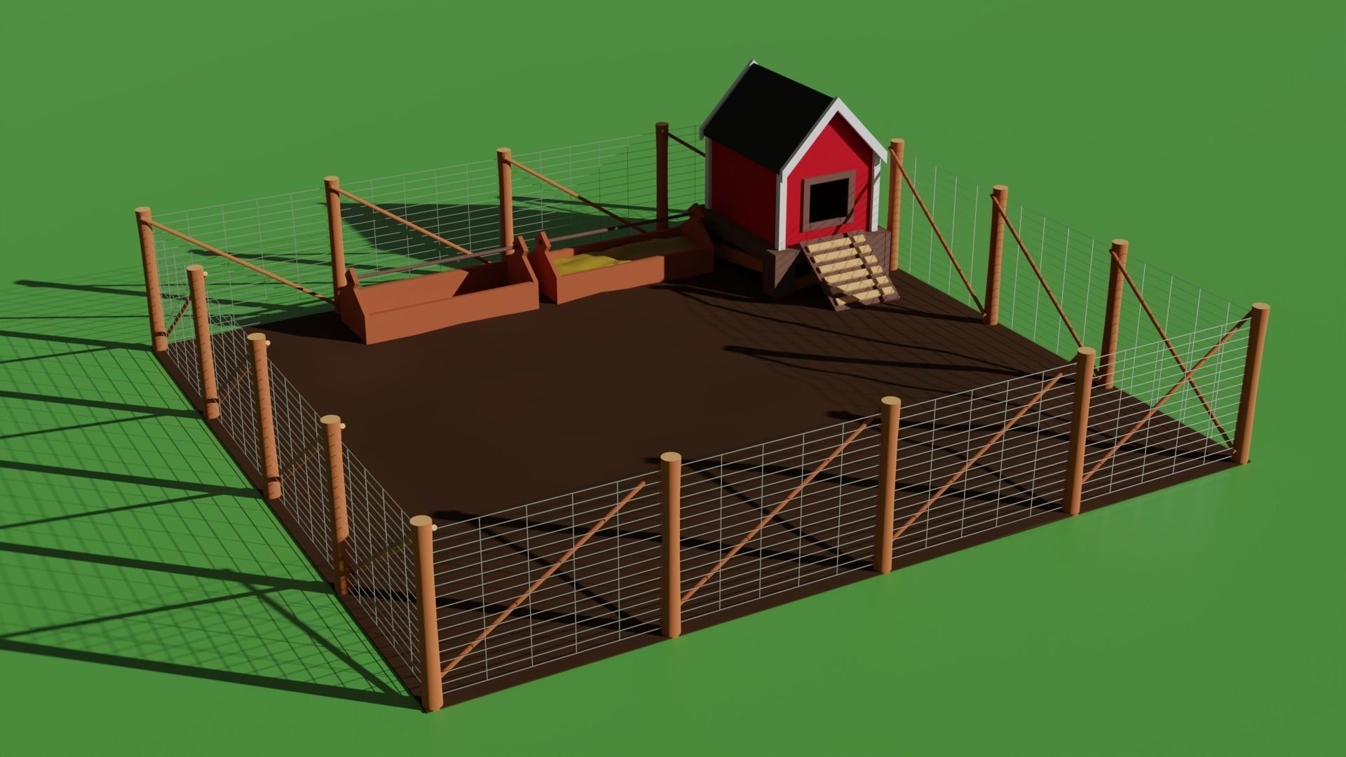 Low Poly Farm Package Low-poly 3D model_14