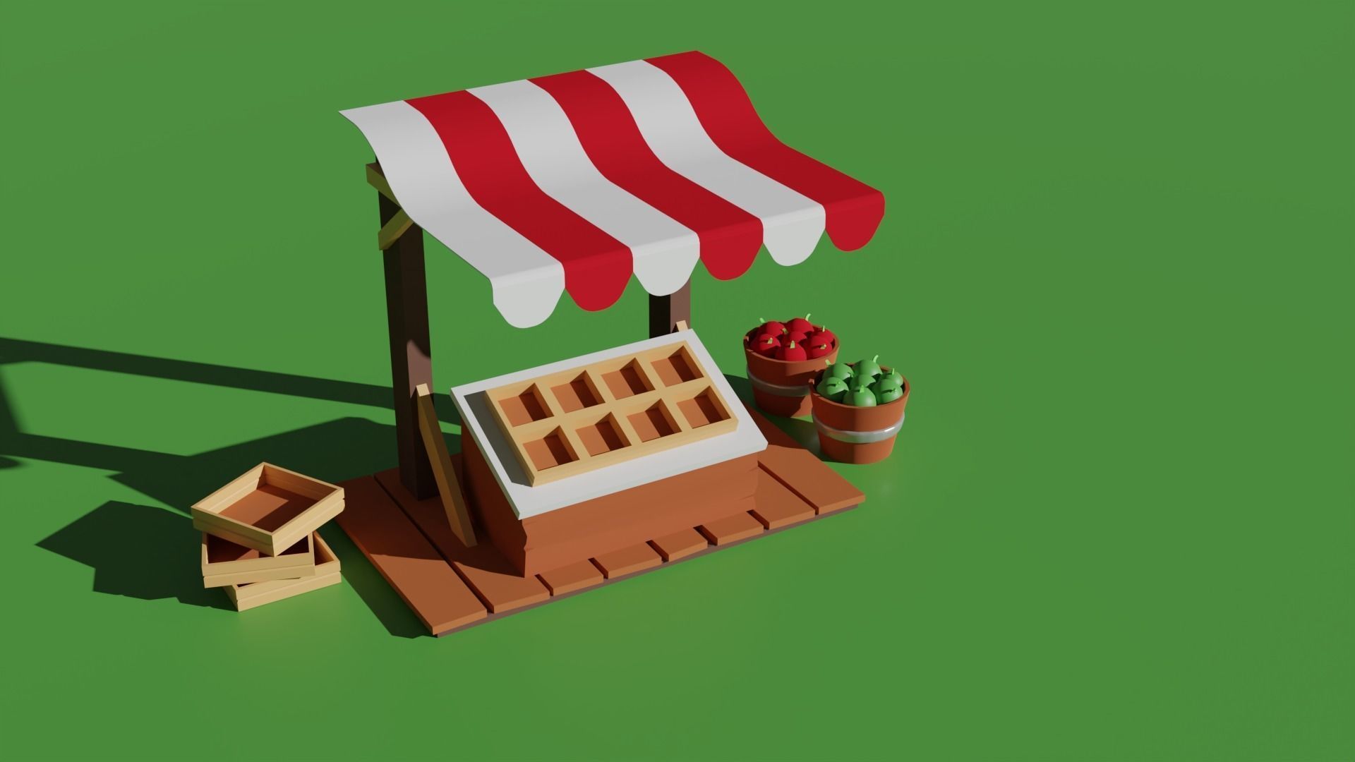 Low Poly Farm Package Low-poly 3D model_12