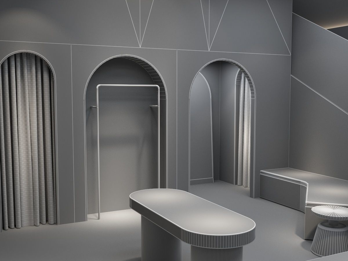 Clothing Shop 1 3D model_17