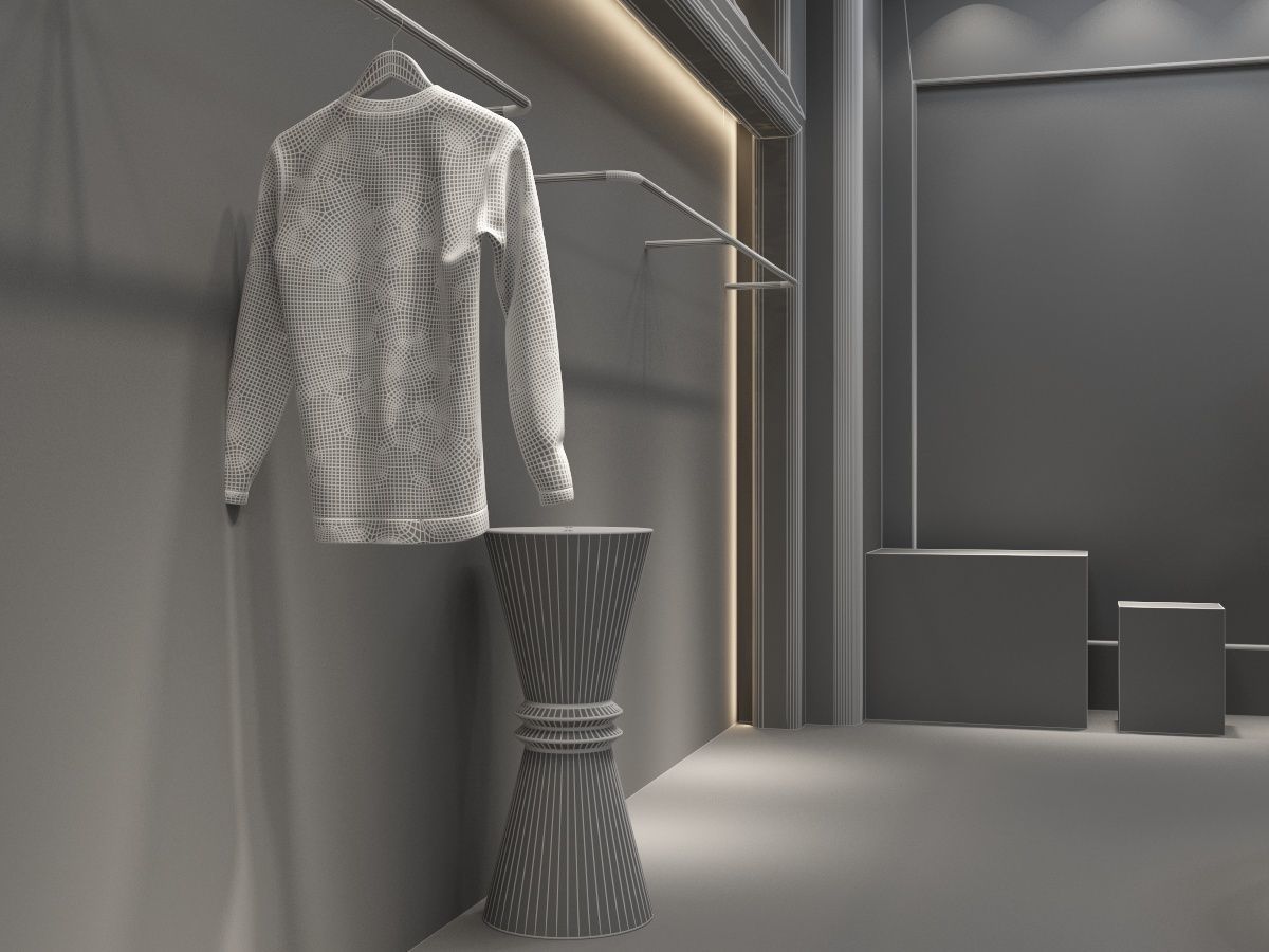 Clothing Shop 1 3D model_20