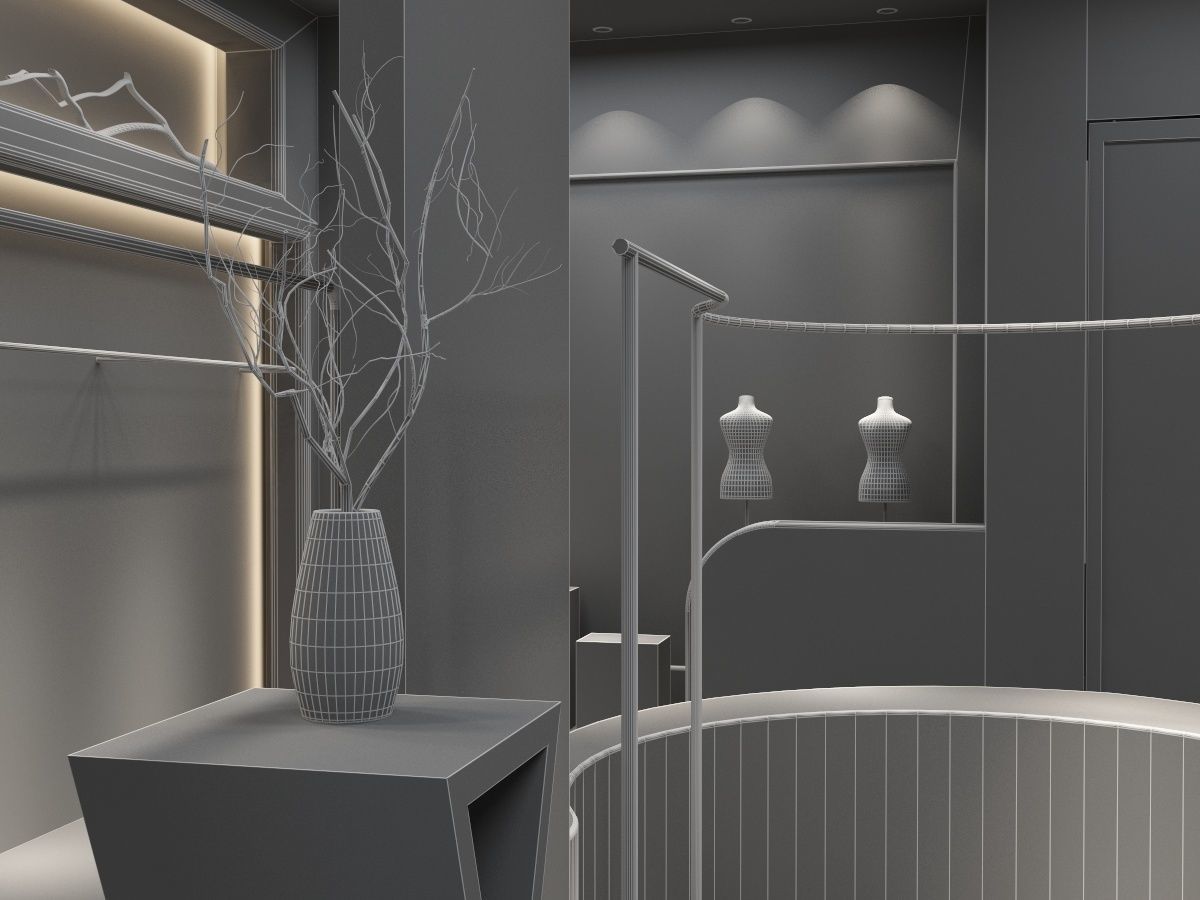 Clothing Shop 1 3D model_21