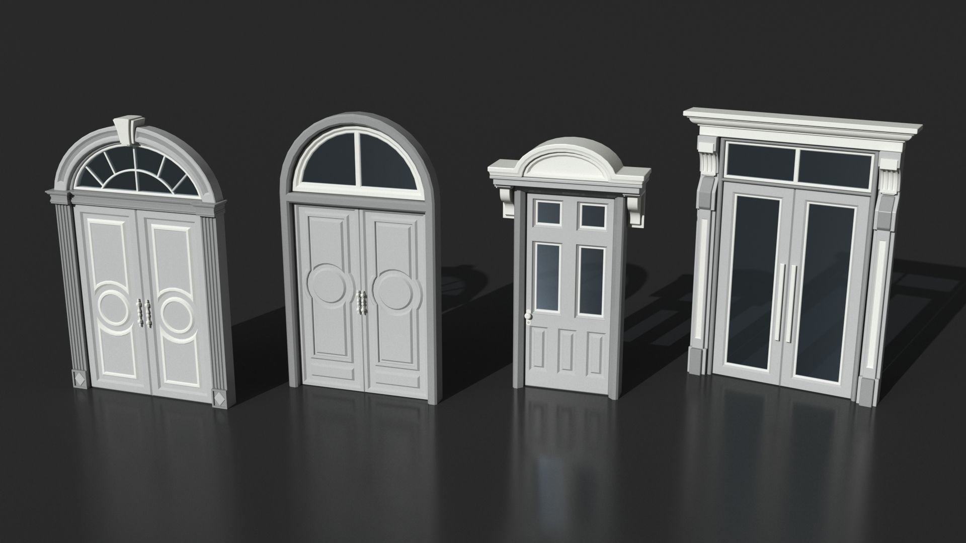 Doors Collection - 120 pieces 3D model_11