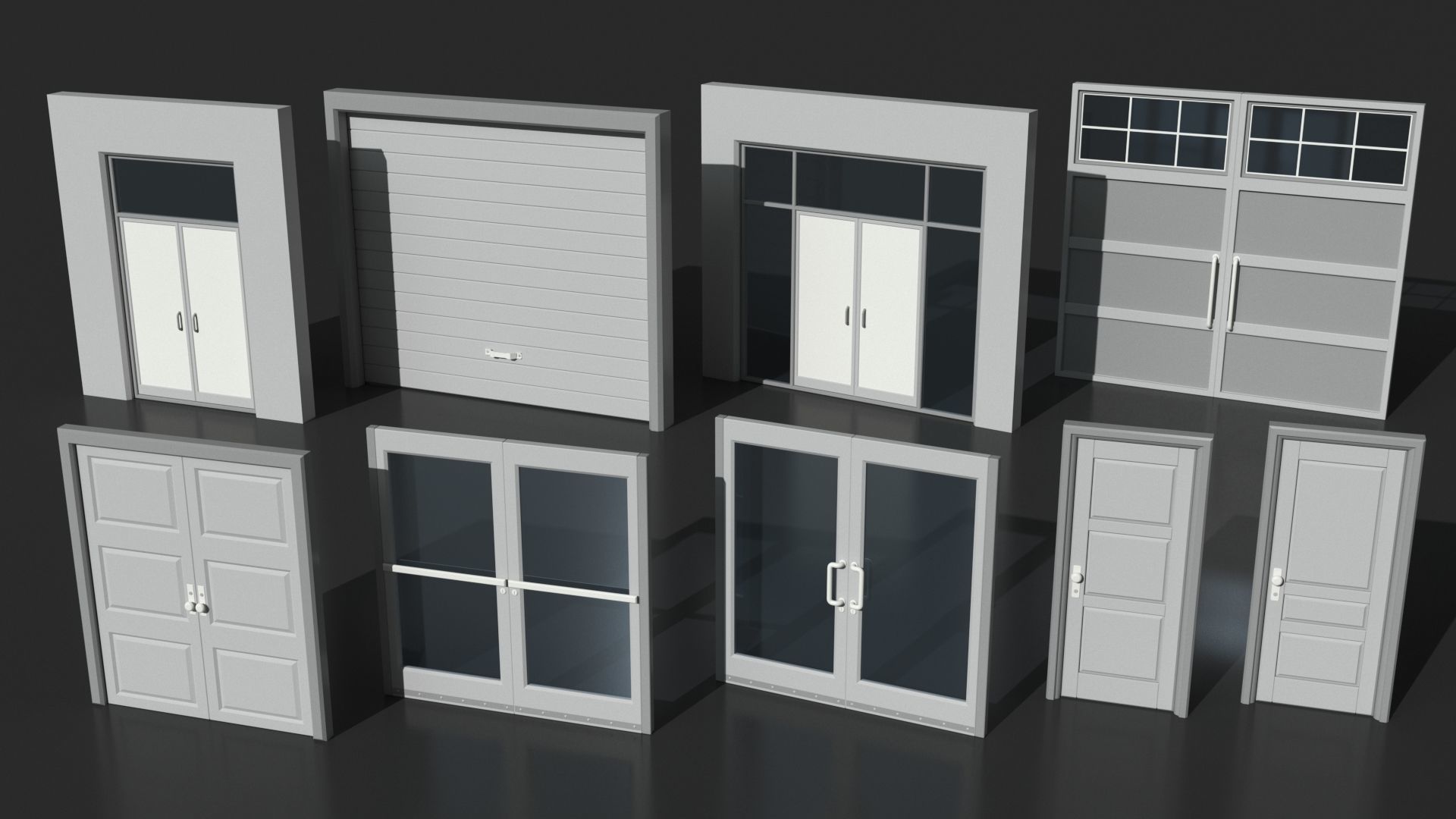 Doors Collection - 120 pieces 3D model_19