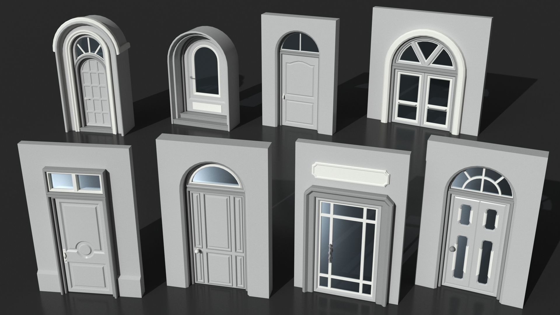 Doors Collection - 120 pieces 3D model_14