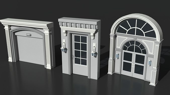 Doors Collection - 120 pieces 3D model 3