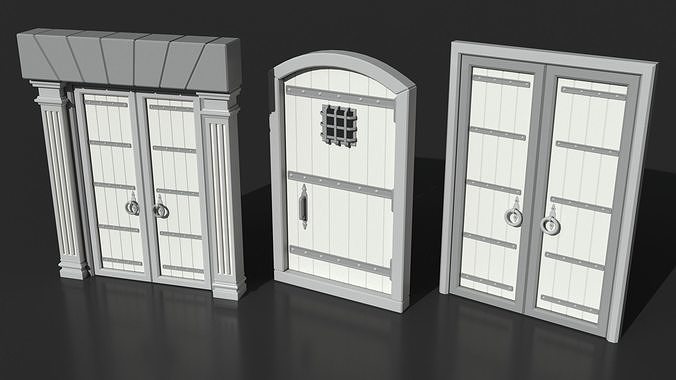Doors Collection - 120 pieces 3D model 6