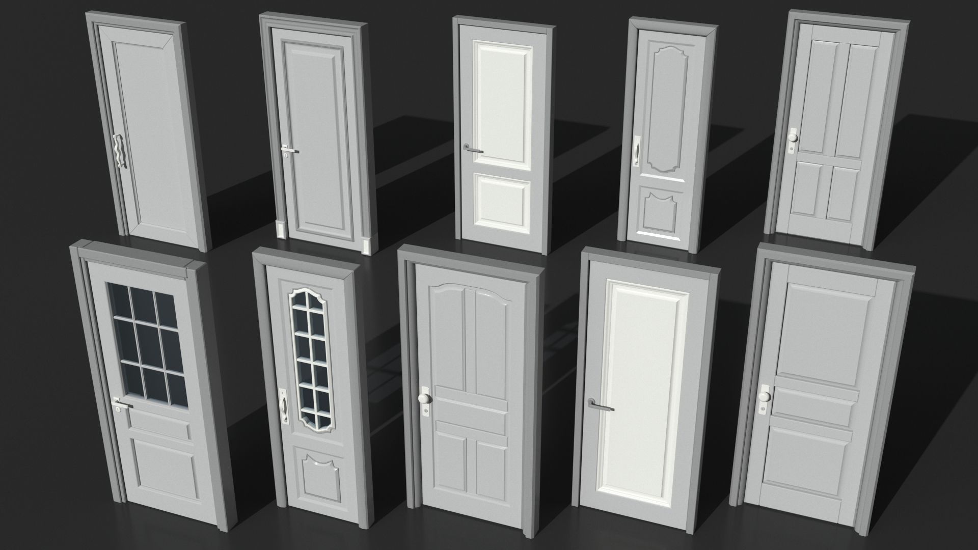 Doors Collection - 120 pieces 3D model_18