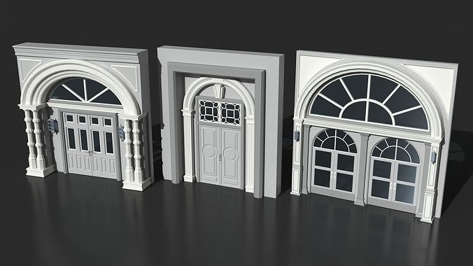 Doors Collection - 120 pieces 3D model 4