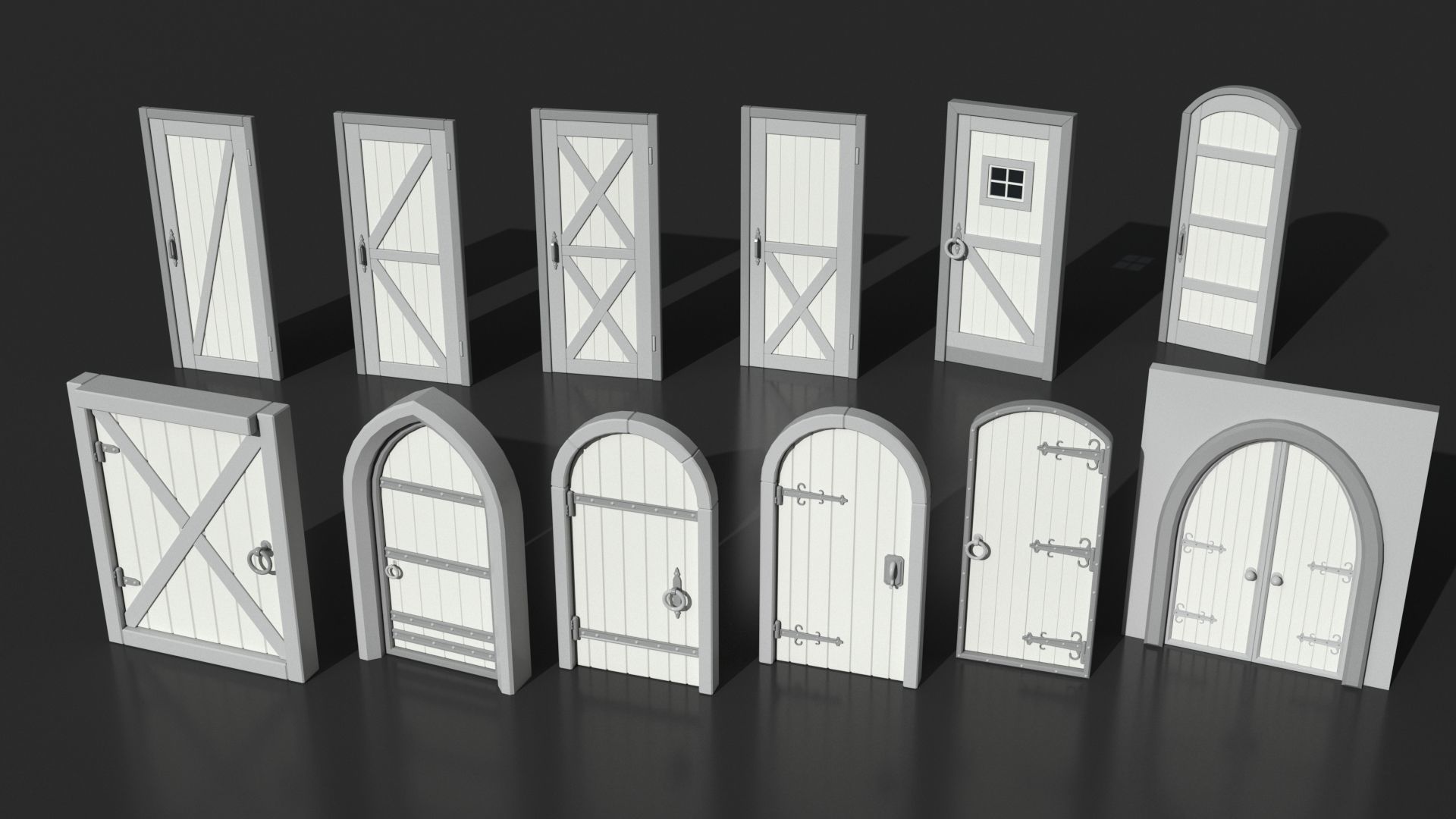 Doors Collection - 120 pieces 3D model_12