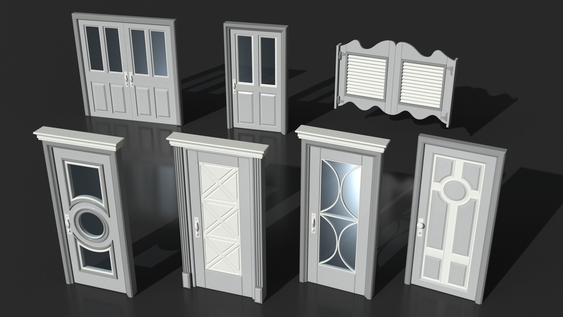 Doors Collection - 120 pieces 3D model_13