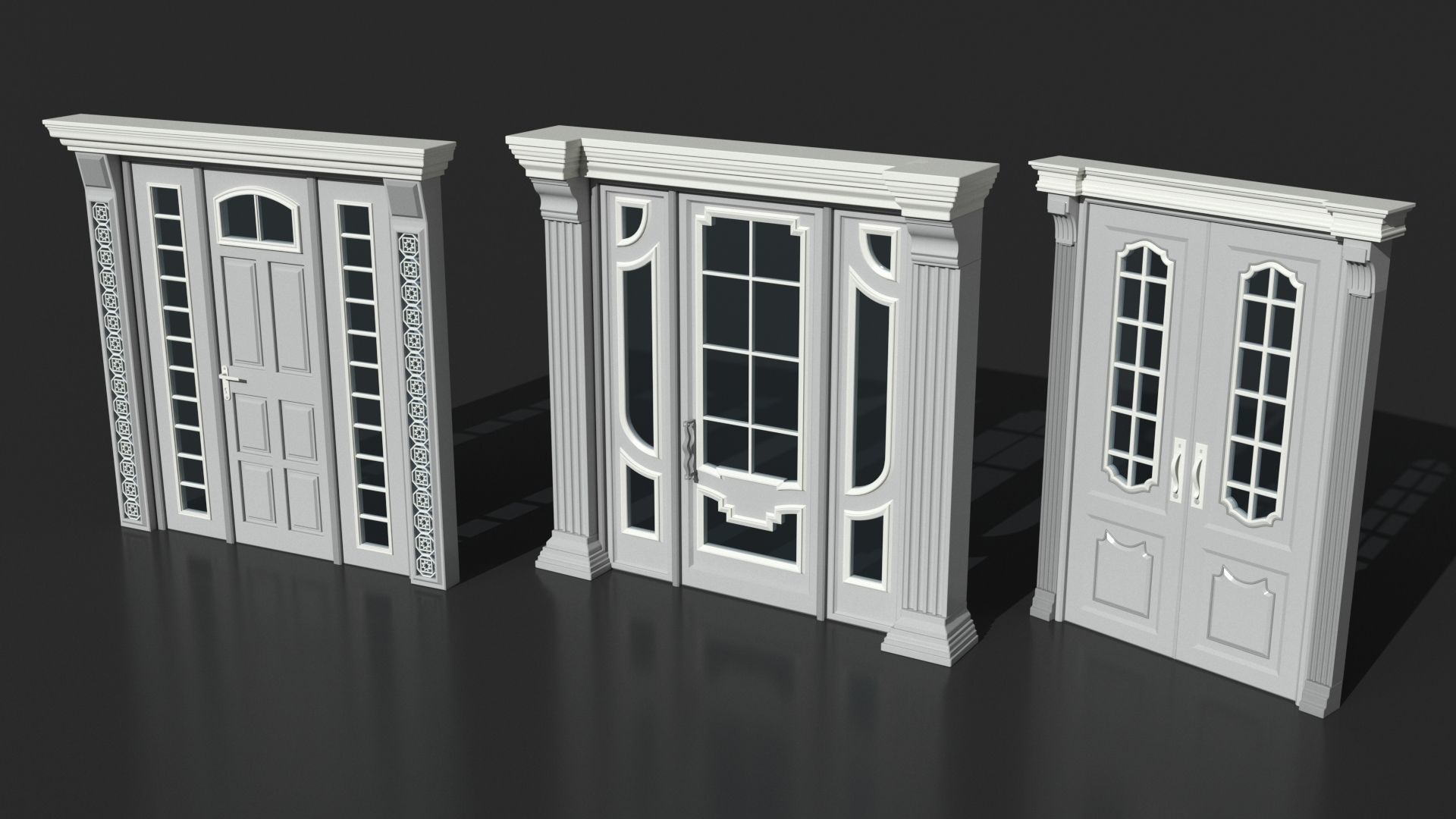Doors Collection - 120 pieces 3D model_4