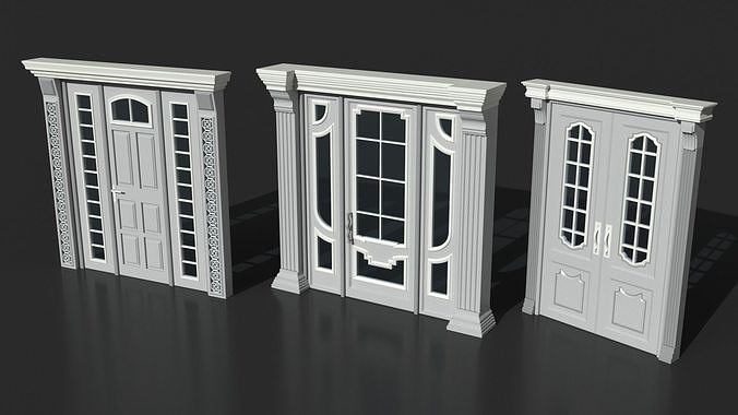 Doors Collection - 120 pieces 3D model 5