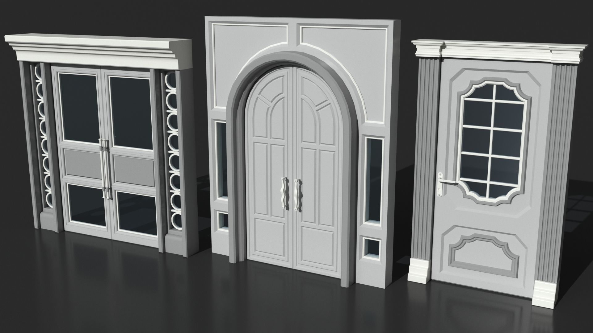 Doors Collection - 120 pieces 3D model_6