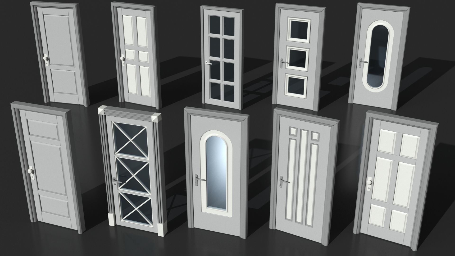 Doors Collection - 120 pieces 3D model_16